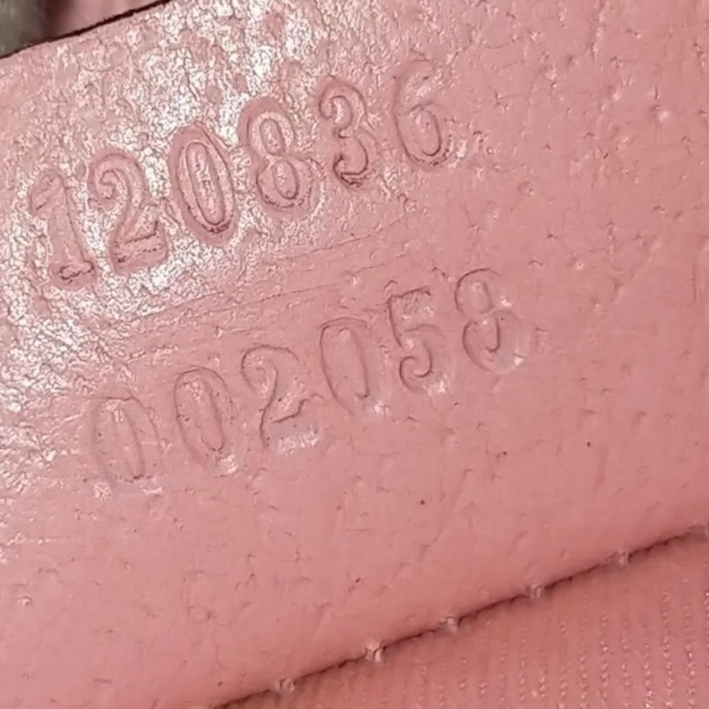 Gucci Tote Bag  Brown Canvas Pink Leather Trim - Picture 8 of 8